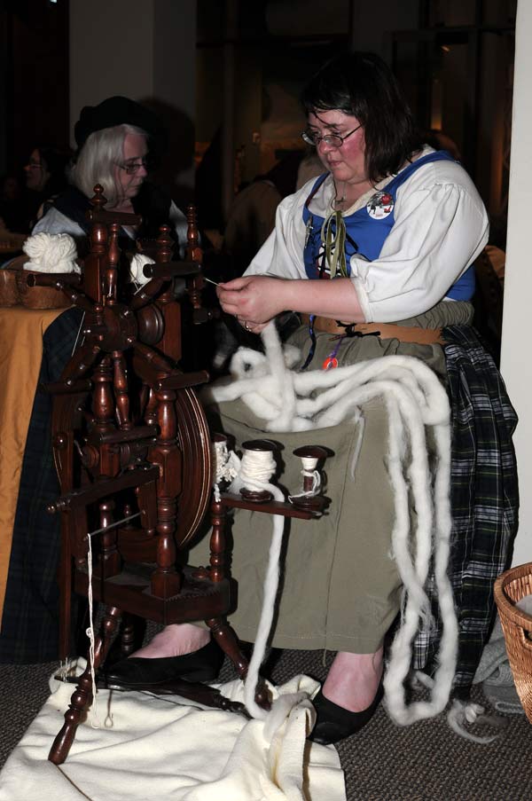 wool spinning demonstration