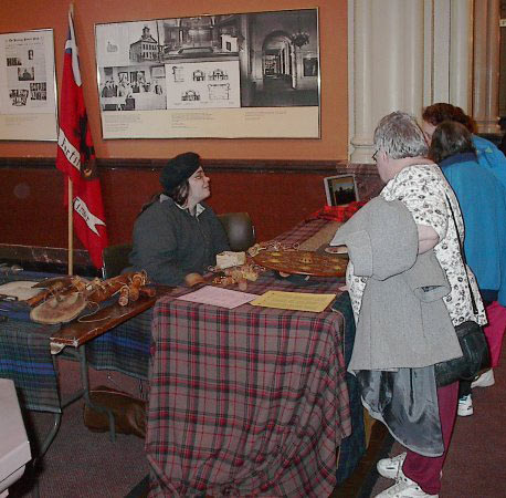 weapons table at Scottish Ramble