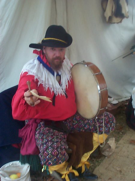 playing a bodhran